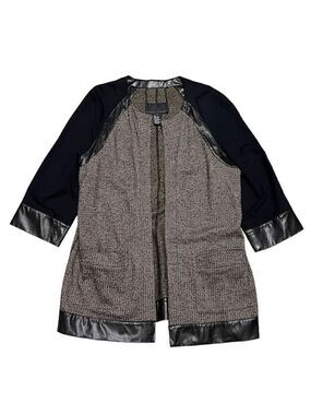 Yansi Fugel Designer Casual Work Office Light Cardigan Sweater Womens Large